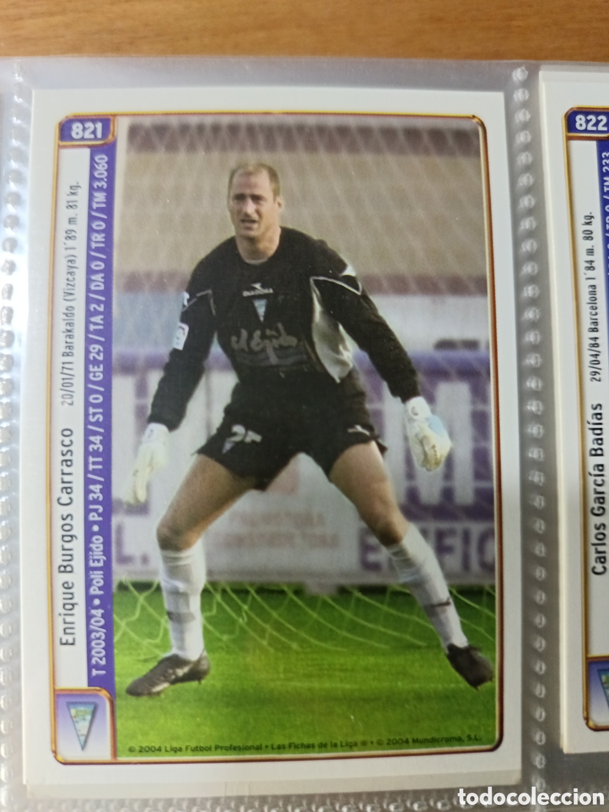 Cromos de f&uacute;tbol: 821 Enrique Mundicromo 2004/2005