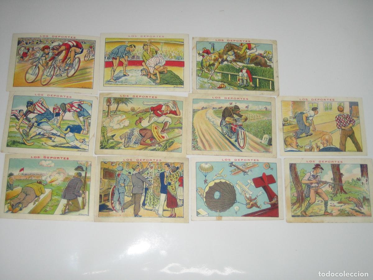 Cromos de Futebol: LOTE DE 11 CROMOS DEPORTES - CHOCOLATES AMATLLER - VER FOTOS