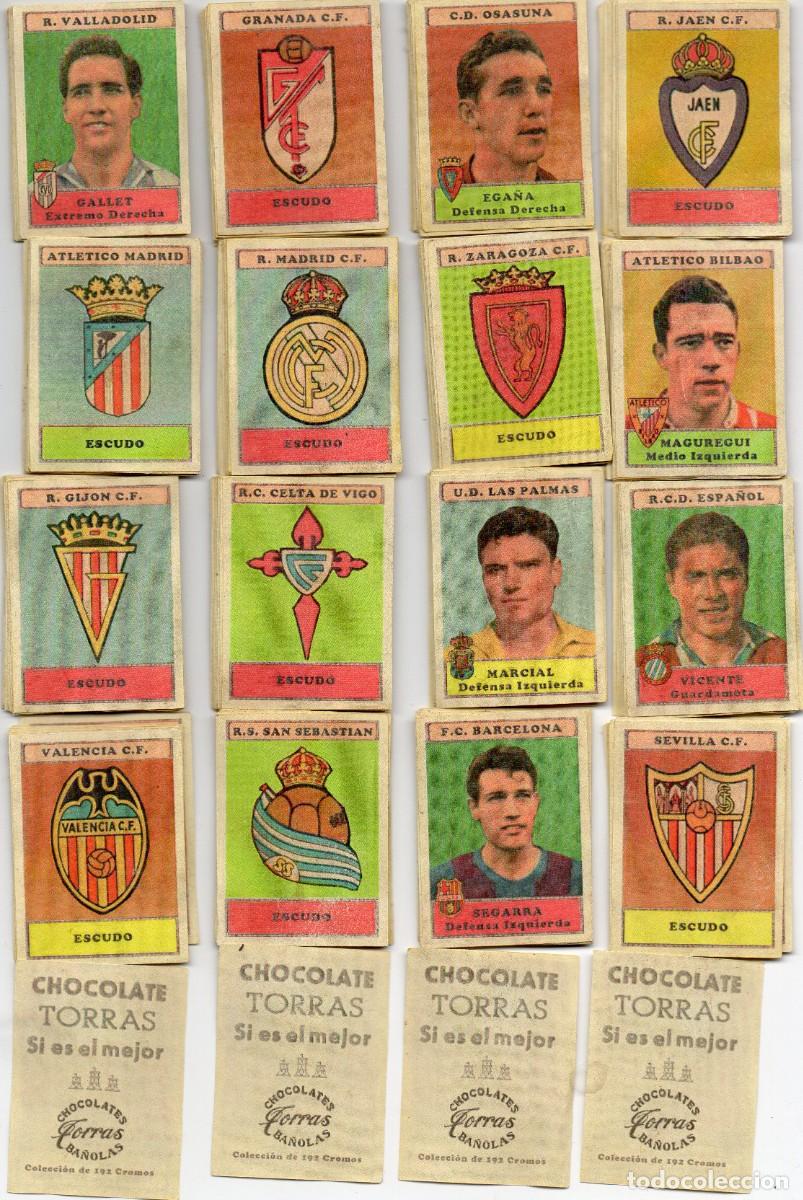 Cromos de f&uacute;tbol: COLECCION COMPLETA,1957, DE CHOCOLATES TORRAS, - Foto 1
