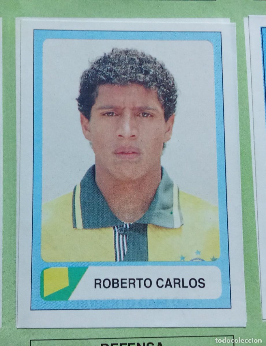 Cartes &agrave; collectionner de Football: 93 ROBERTO CARLOS BRASIL - 1994 ESTADIO MUNDIAL USA CROMO FUTBOL 94 RECORTADO