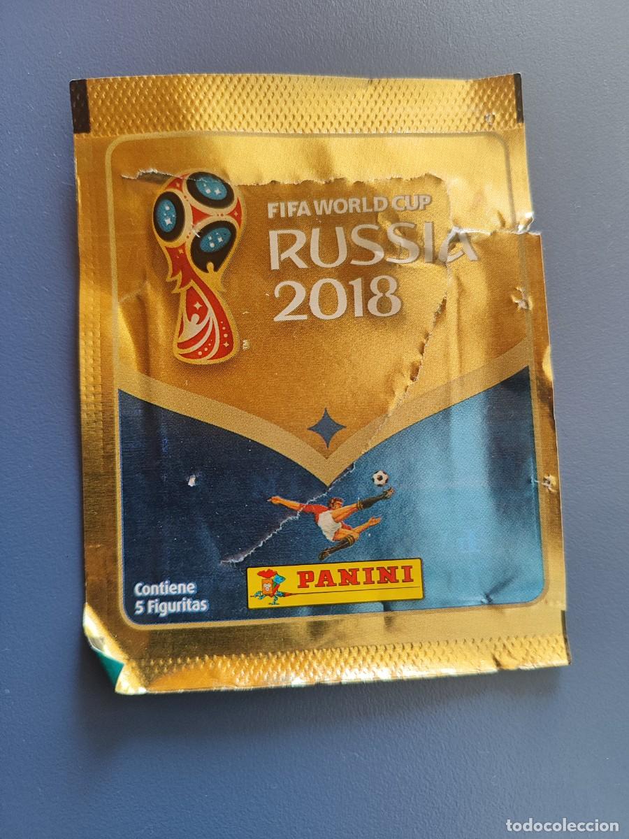 Figurine di Calcio: SOBRE VAC&Iacute;O RUSSIA 2018 MUNDIAL RUSIA 18 VERSI&Oacute;N BRASIL PANINI