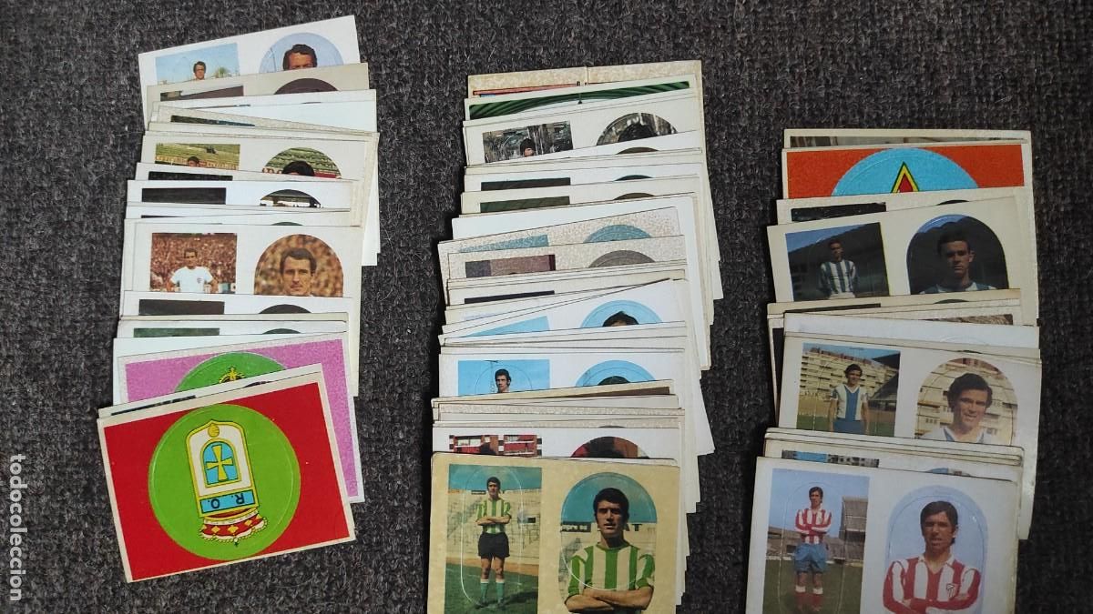Football Stickers: Lote de unos 80 Cromos Maga 75 76. Con trasera. Todos diferentes