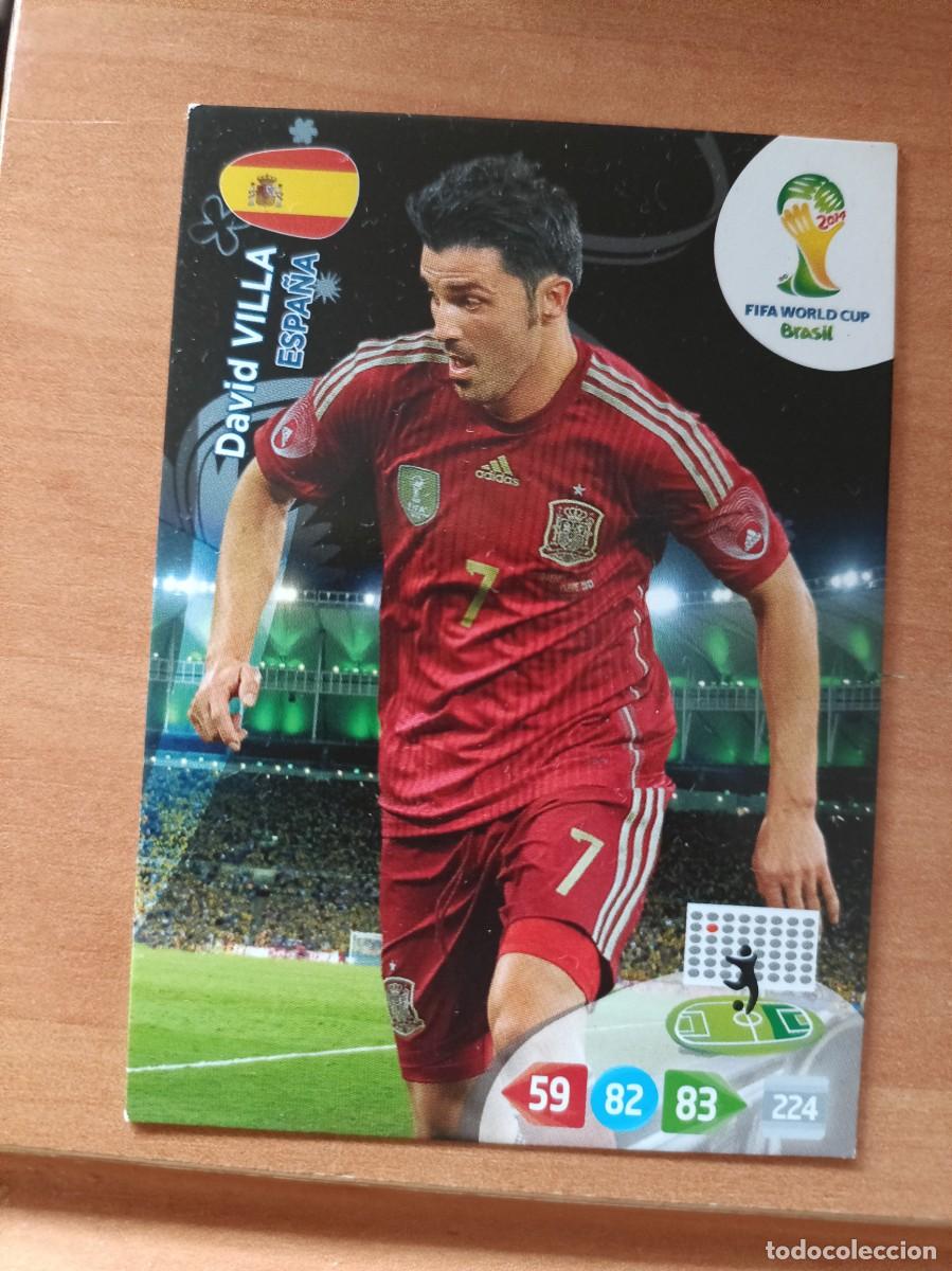 Cromos de f&uacute;tbol: david villa, brasil 2014. - Foto 1