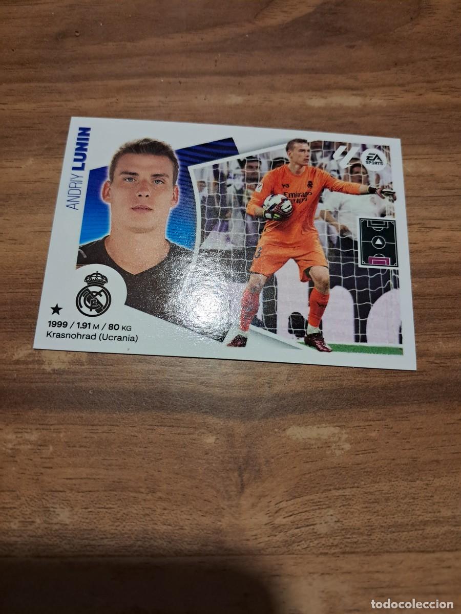 Cromos de F&uacute;tbol: CROMO COLECCIONES ESTE TEMPORADA 24/25: LUNIN (REAL MADRID), N&deg; 4