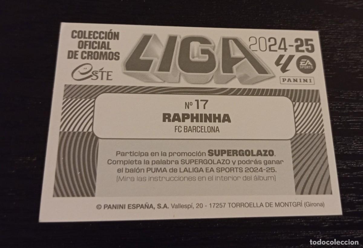 Cromos de f&uacute;tbol: -ESTE 24-25 : RAPHINHA ( BARCELONA ) - Foto 2