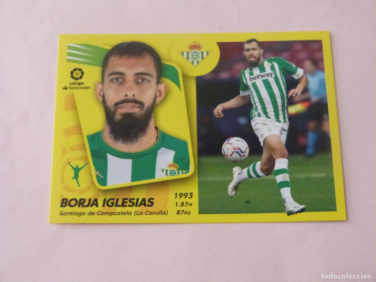 Cromos de f&uacute;tbol: CROMO FUTBOL BORJA IGLESIAS BETIS BALOMPIE SIN PEGAR N&ordm; 20 LIGA ESTE 2021-2022/21-22 PANINI