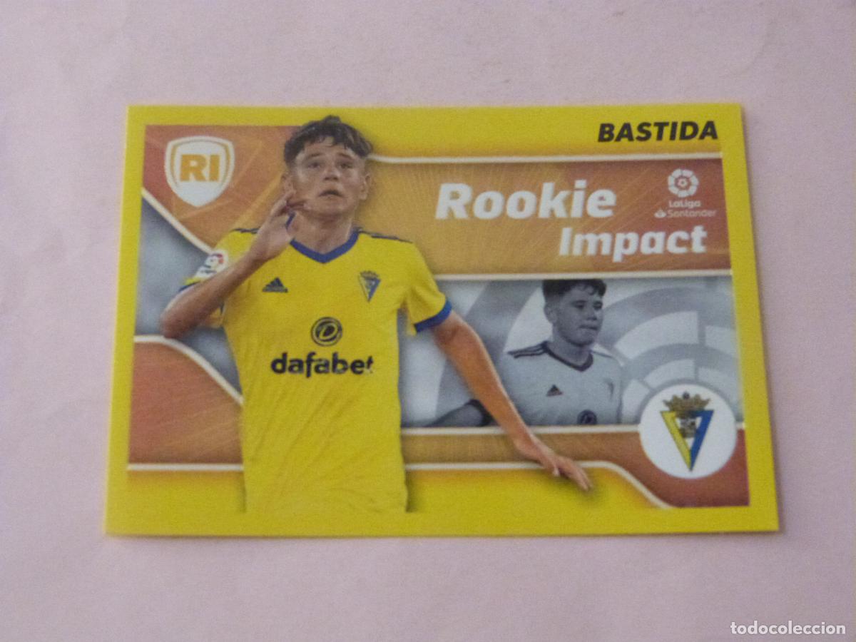 Cromos de f&uacute;tbol: CROMO FUTBOL BASTIDA CADIZ C.F. ROOKIE SIN PEGAR N&ordm; 4 LIGA ESTE 2021-2022/21-22 PANINI