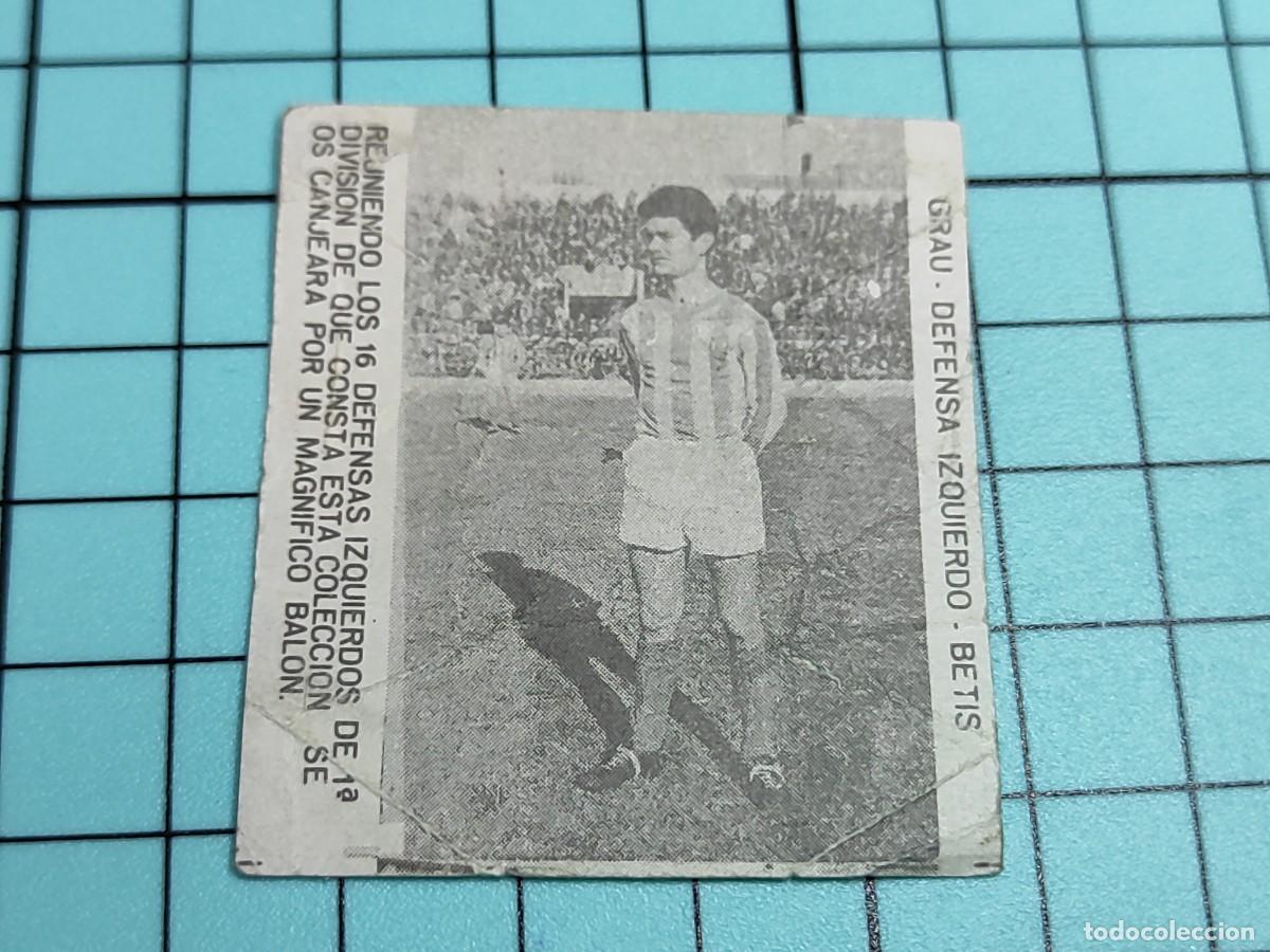Fu&szlig;ball-Sticker: Cromo F&Uacute;TBOL a&ntilde;os 60 - GRAU, defensa izquierdo del BETIS, RAMOS FTE 207MURCIA