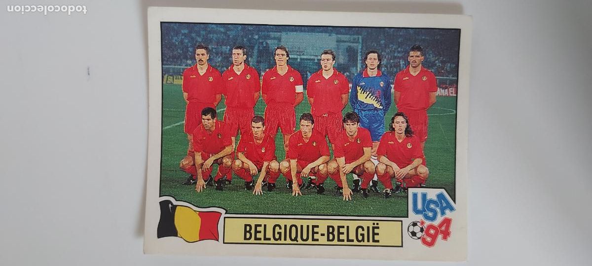 Cromos de F&uacute;tbol: PANINI MUNDIAL USA 94 N.&ordm; 391 PLANTILLA BELGIQUE-BELGI&Euml; (BELGICA)