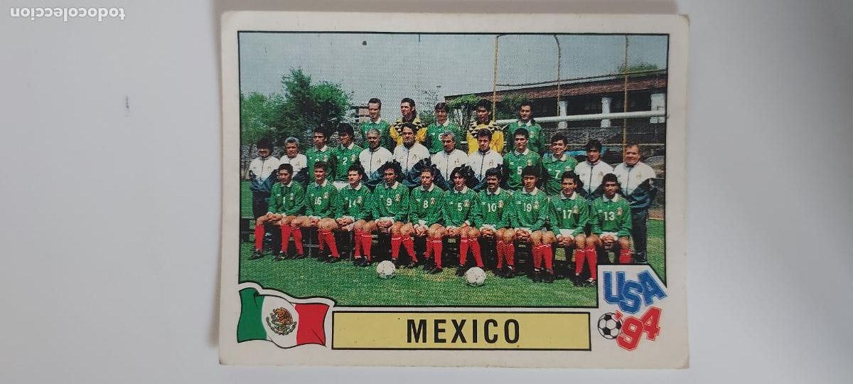 Cromos de F&uacute;tbol: PANINI MUNDIAL USA 94 N.&ordm; 372 PLANTILLA MEXICO