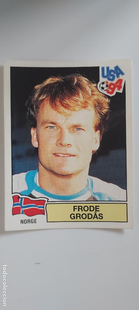 Cromos de F&uacute;tbol: PANINI MUNDIAL USA 94 N.&ordm; 358 FRODE GRODAS NORGE (NORUEGA)