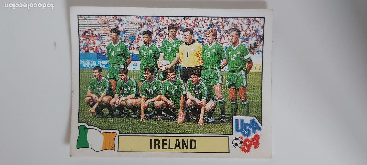 Cromos de F&uacute;tbol: PANINI MUNDIAL USA 94 N.&ordm; 334 PLANTILLA IRELAND (IRLANDA)
