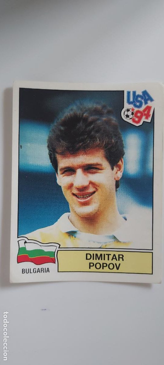 Cromos de F&uacute;tbol: PANINI MUNDIAL USA 94 N.&ordm; 301 DIMITAR POPOV BULGARIA