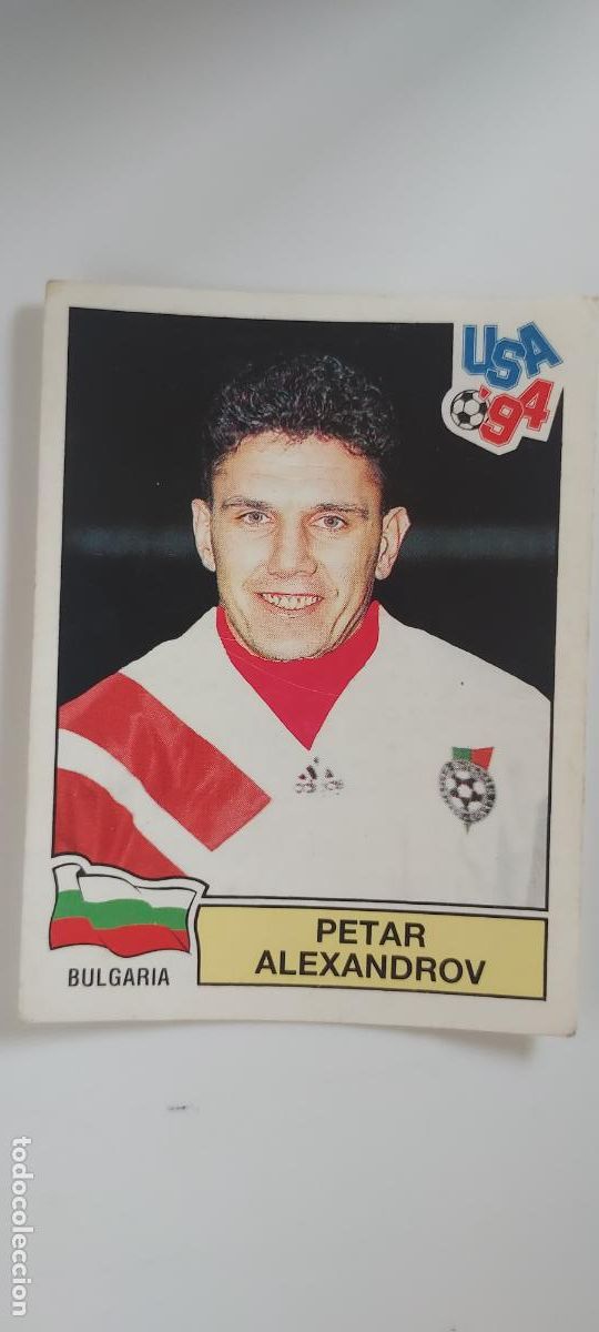 Cromos de F&uacute;tbol: PANINI MUNDIAL USA 94 N.&ordm; 298 PETAR ALEXANDROV BULGARIA