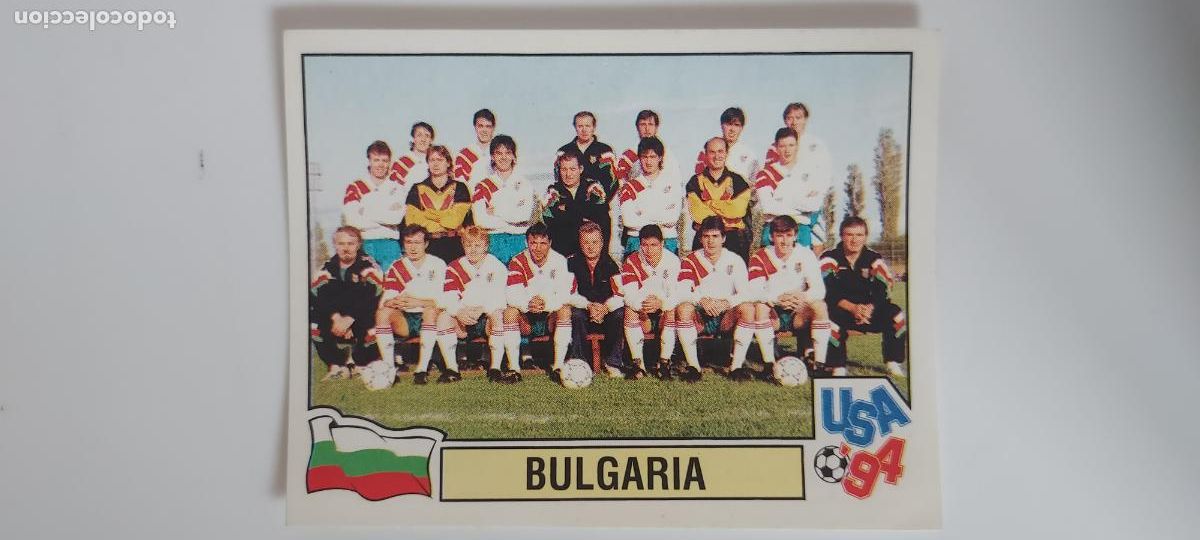 Cromos de F&uacute;tbol: PANINI MUNDIAL USA 94 N.&ordm; 296 PLANTILLA BULGARIA