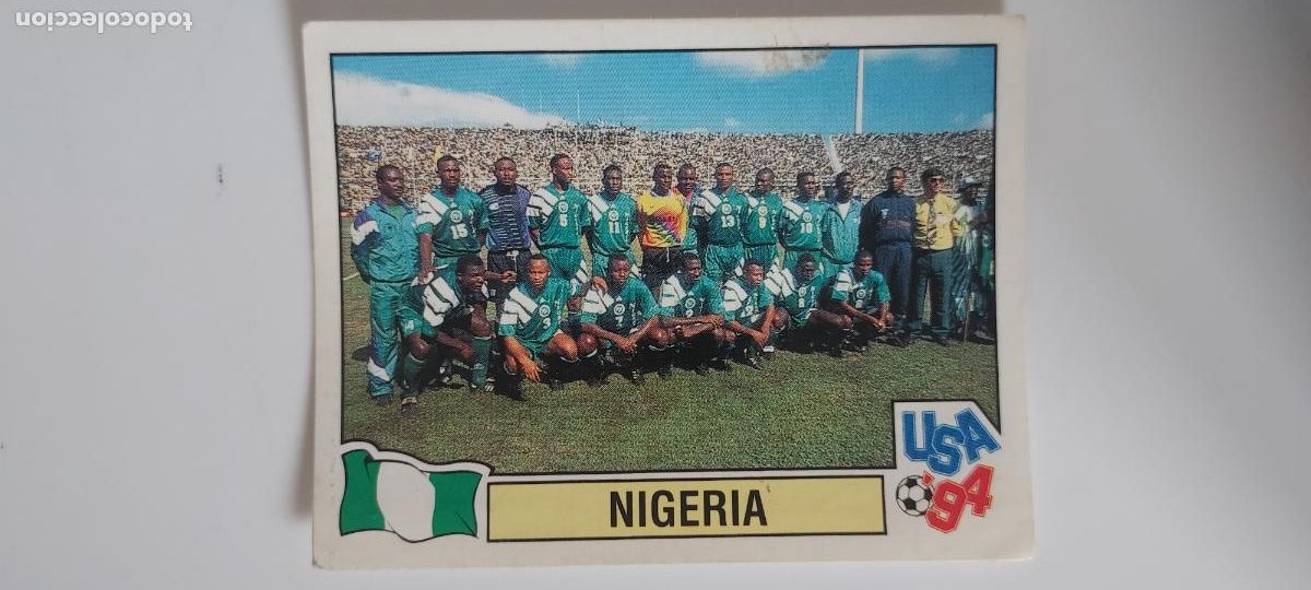 Cromos de f&uacute;tbol: PANINI MUNDIAL USA 94 N.&ordm; 244 PLANTILLA NIGERIA