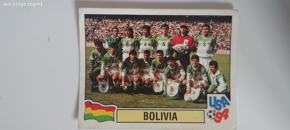 Figurine di Calcio: PANINI MUNDIAL USA 94 N.&ordm; 234 PLANTILLA BOLIVIA