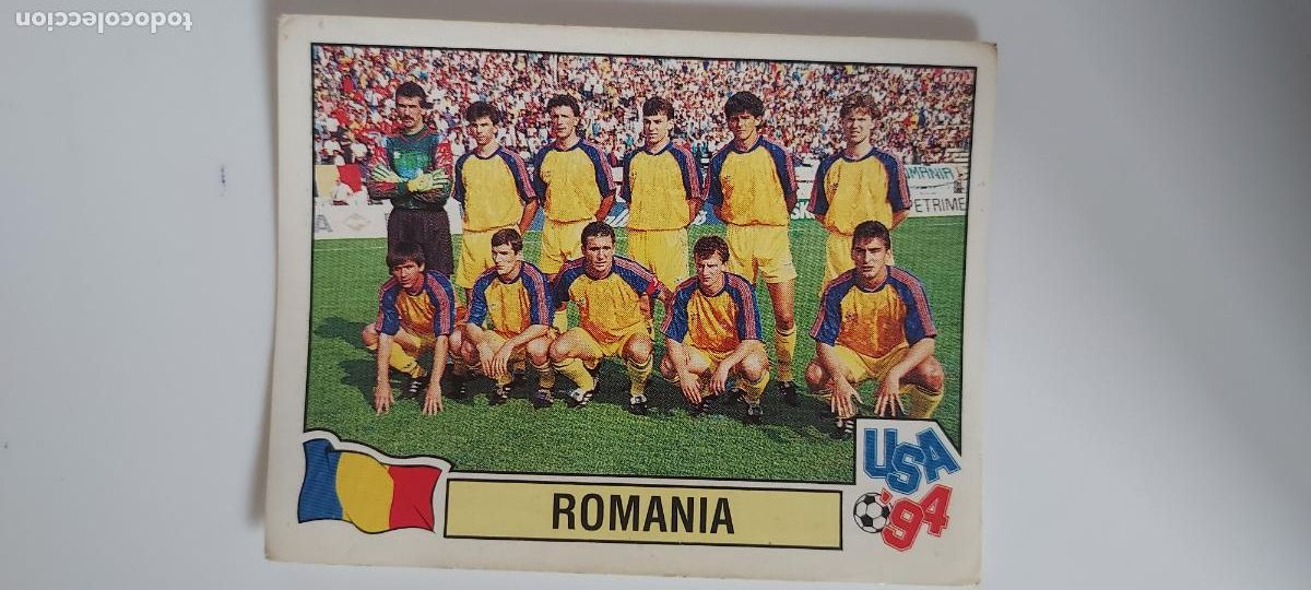 Figurine di Calcio: PANINI MUNDIAL USA 94 N.&ordm; 86 PLANTILLA ROMANIA (RUMANIA)