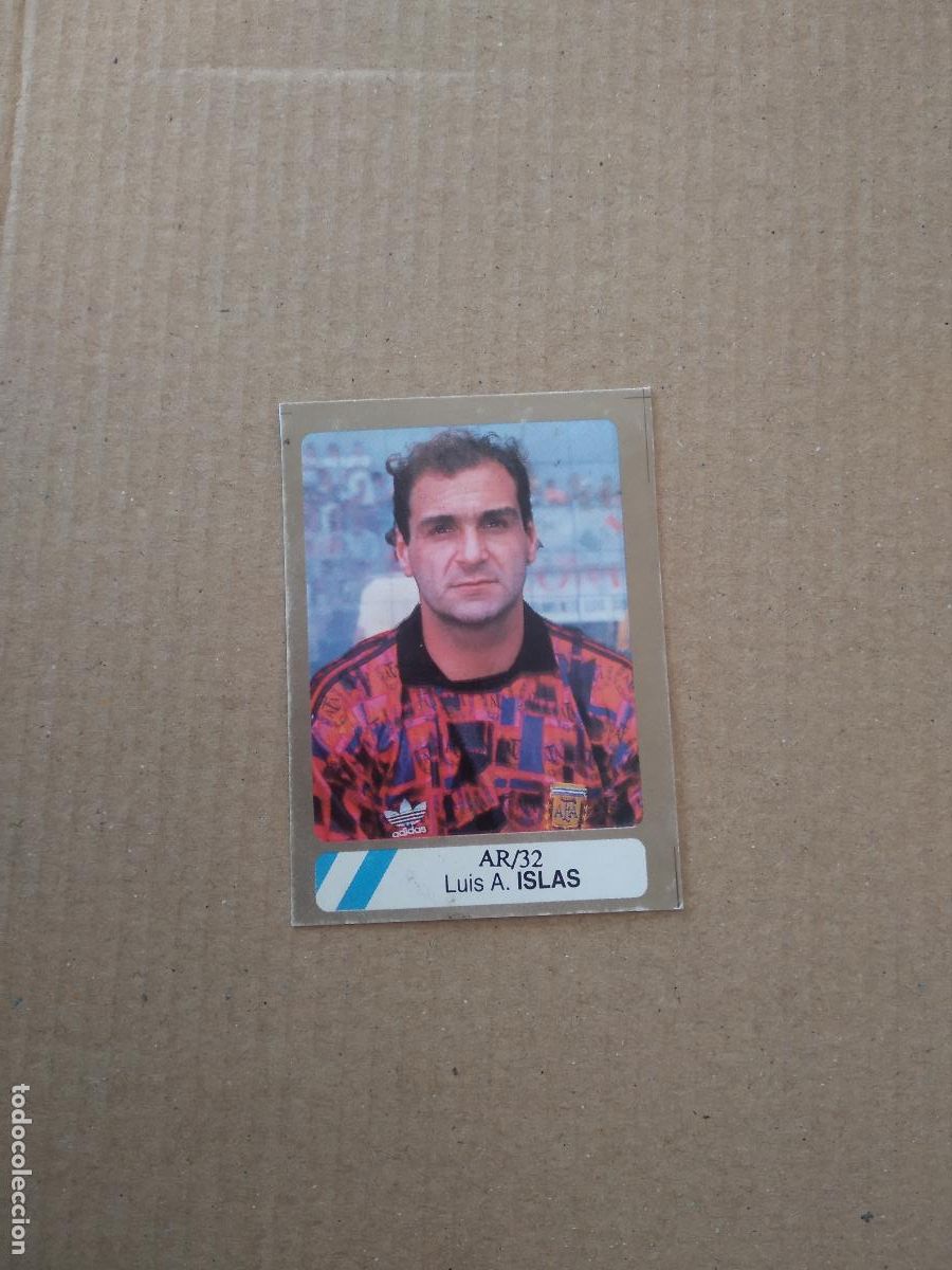 Fu&szlig;ball-Sticker: 32 LUIS A. ISLAS ARGENTINA CROMO FUTBOL MUNDIAL 1994 REYAUCA WORLD CUP COPA DEL MUNDO