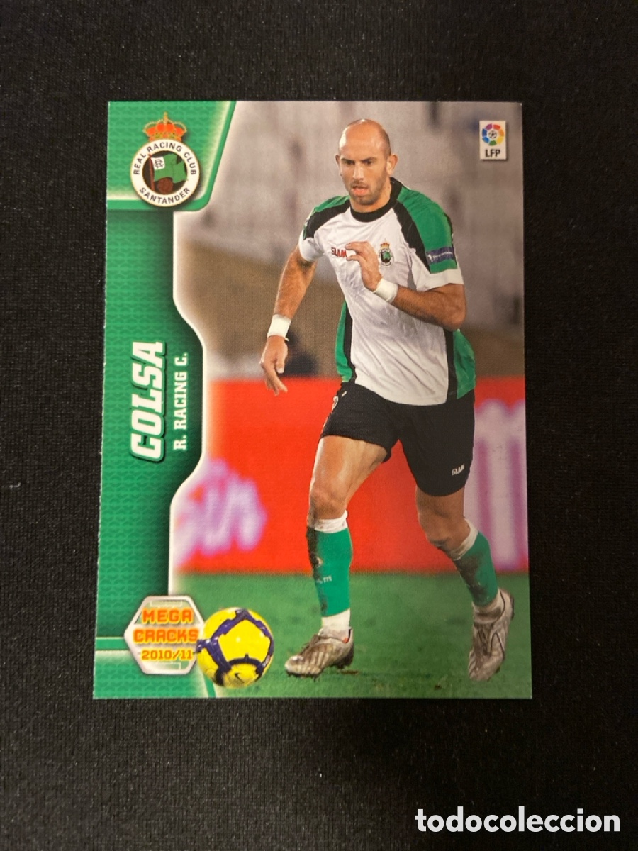 Cartes &agrave; collectionner de Football: COLSA 242 (RACING SANTANDER) PANINI MEGACRACKS 2010-2011 10 11 CROMO CARTA