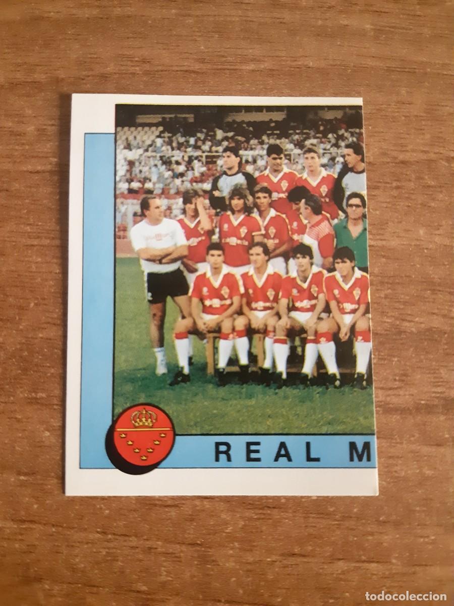 Cromos de Futebol: N&deg;251 Alineaci&oacute;n / Plantilla Real Murcia 1/2 Liga 87-88 F&Uacute;TBOL 88 PANINI. Nunca pegado, NUEVO