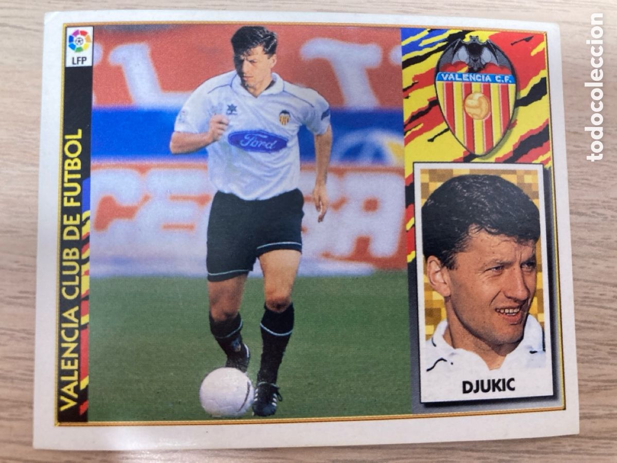 Cromos de f&uacute;tbol: DJUKIC FICHAJE 5 VALENCIA LIGA ESTE 1997 1998 97 98 NUNCA PEGADO SIN PEGAR