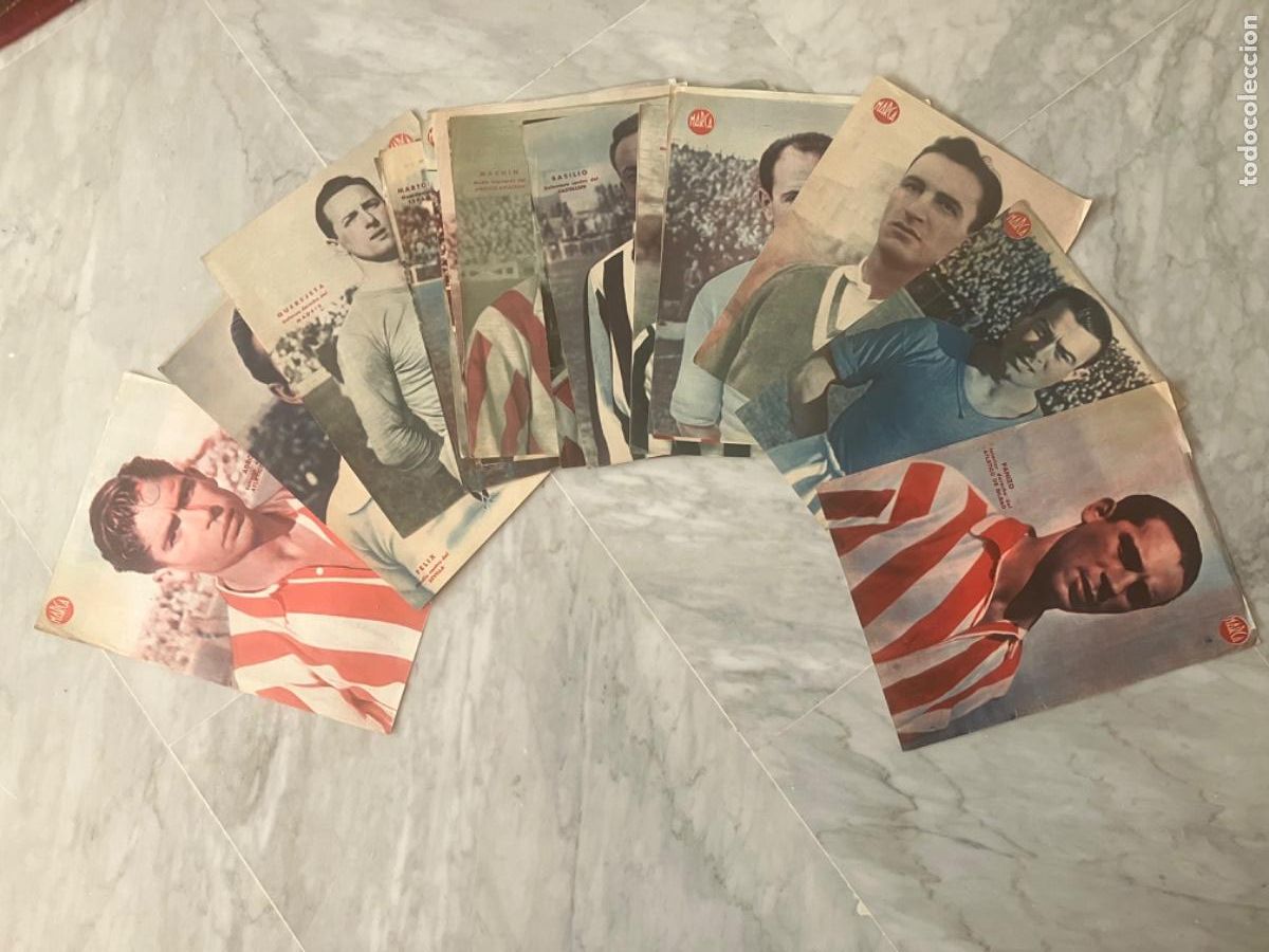 Cromos de F&uacute;tbol: F&Uacute;TBOL LOTE 20 L&Aacute;MINAS FUTBOLISTAS REVISTA MARCA A&Ntilde;OS 40.33x23