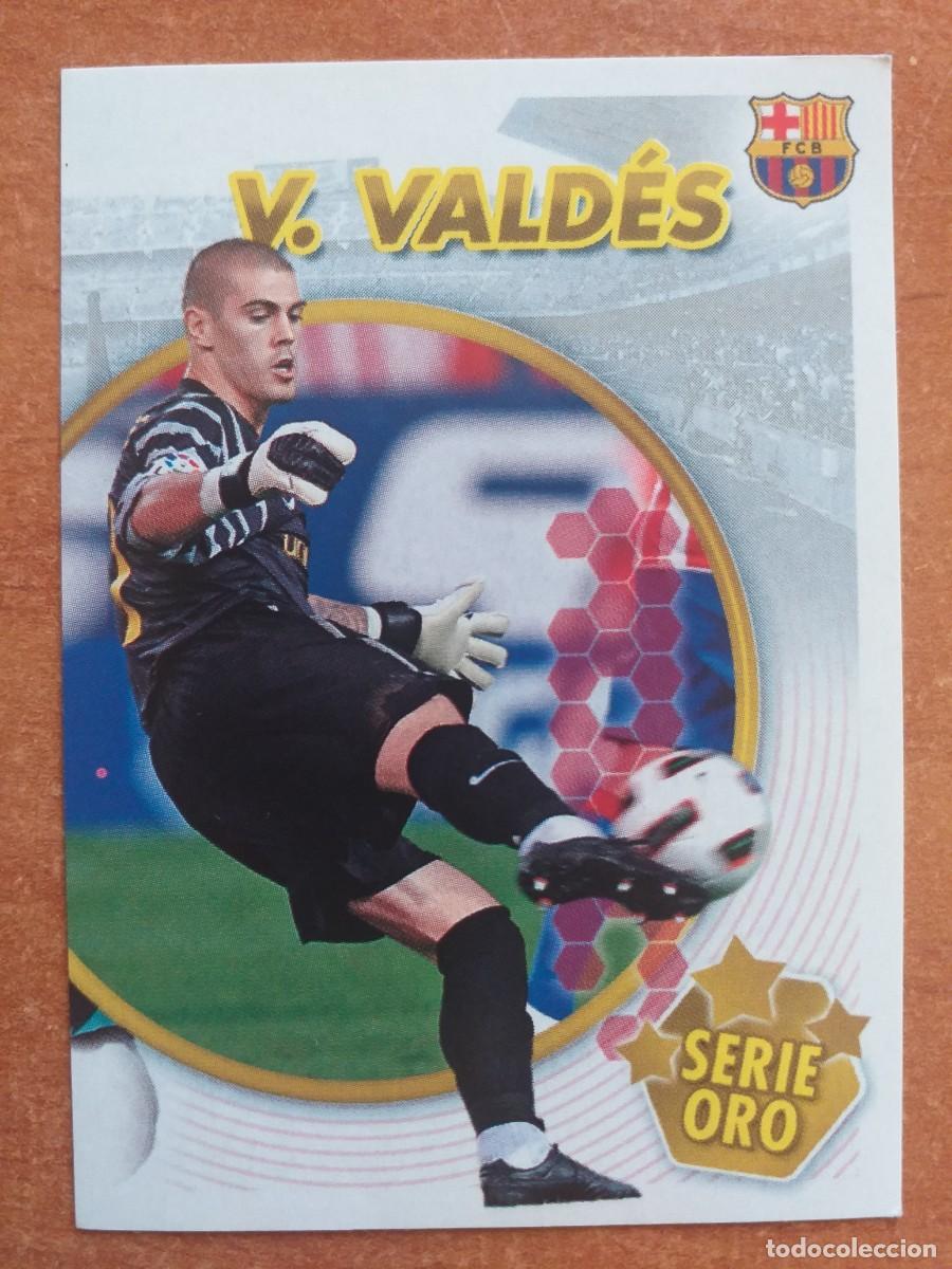 Figurine di Calcio: CROMO DE FUTBOL - VALD&Eacute;S - COLECCI&Oacute;N OFICIAL DE CROMOS FC- BARCELONA - N&ordm; 19 / SERIE ORO