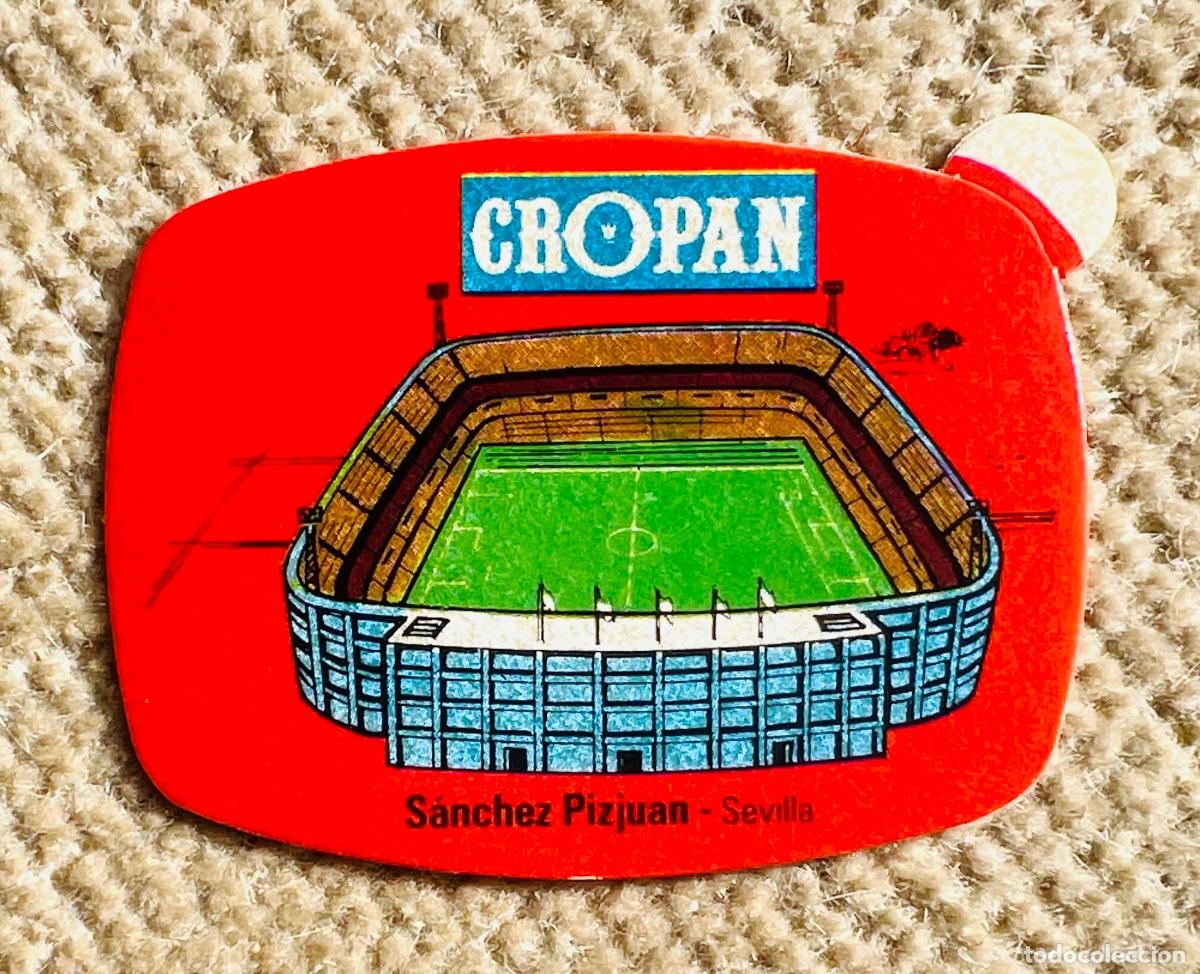 Cromos de F&uacute;tbol: Cromo Cropan - Estadio Sanchez Pizjuan (Sevilla Futbol Club) Juega los Mundiales con Cropan 82