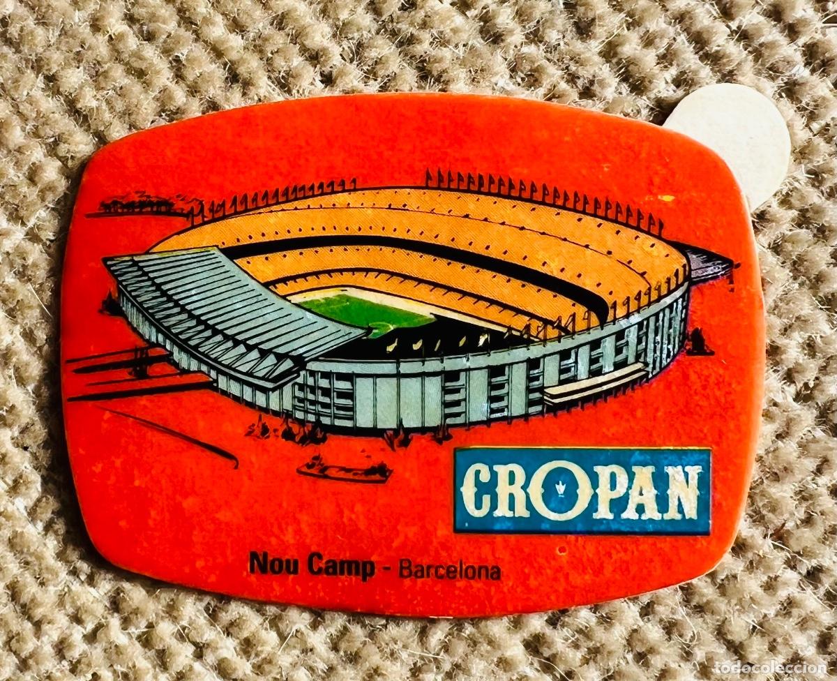 Cromos de F&uacute;tbol: Cromo Cropan - Estadio Nou Camp (F&uacute;tbol Club Barcelona) Juega los Mundiales con Cropan 82