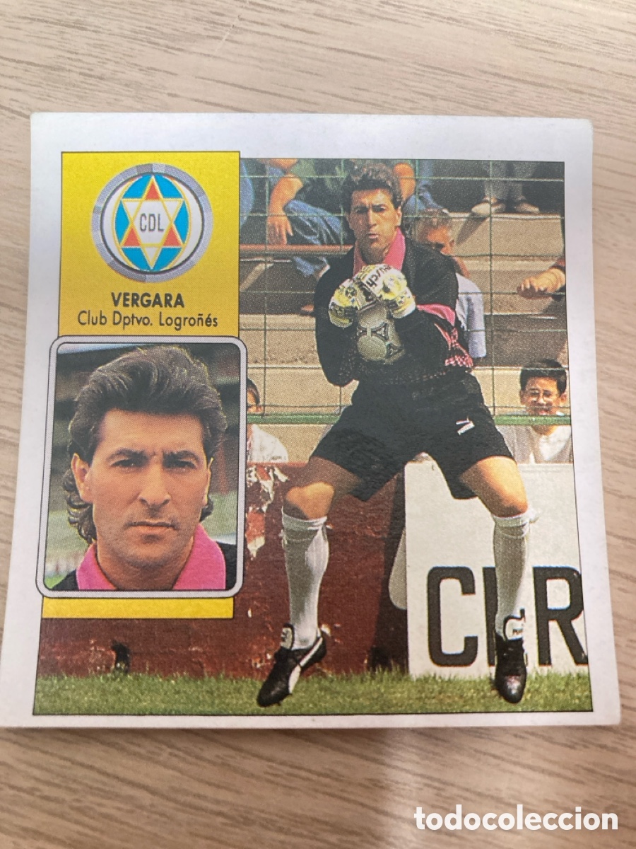 Football Stickers: VERGARA LOGRO&Ntilde;&Eacute;S LIGA ESTE 1992 1993 92 93 NUNCA PEGADO SIN PEGAR