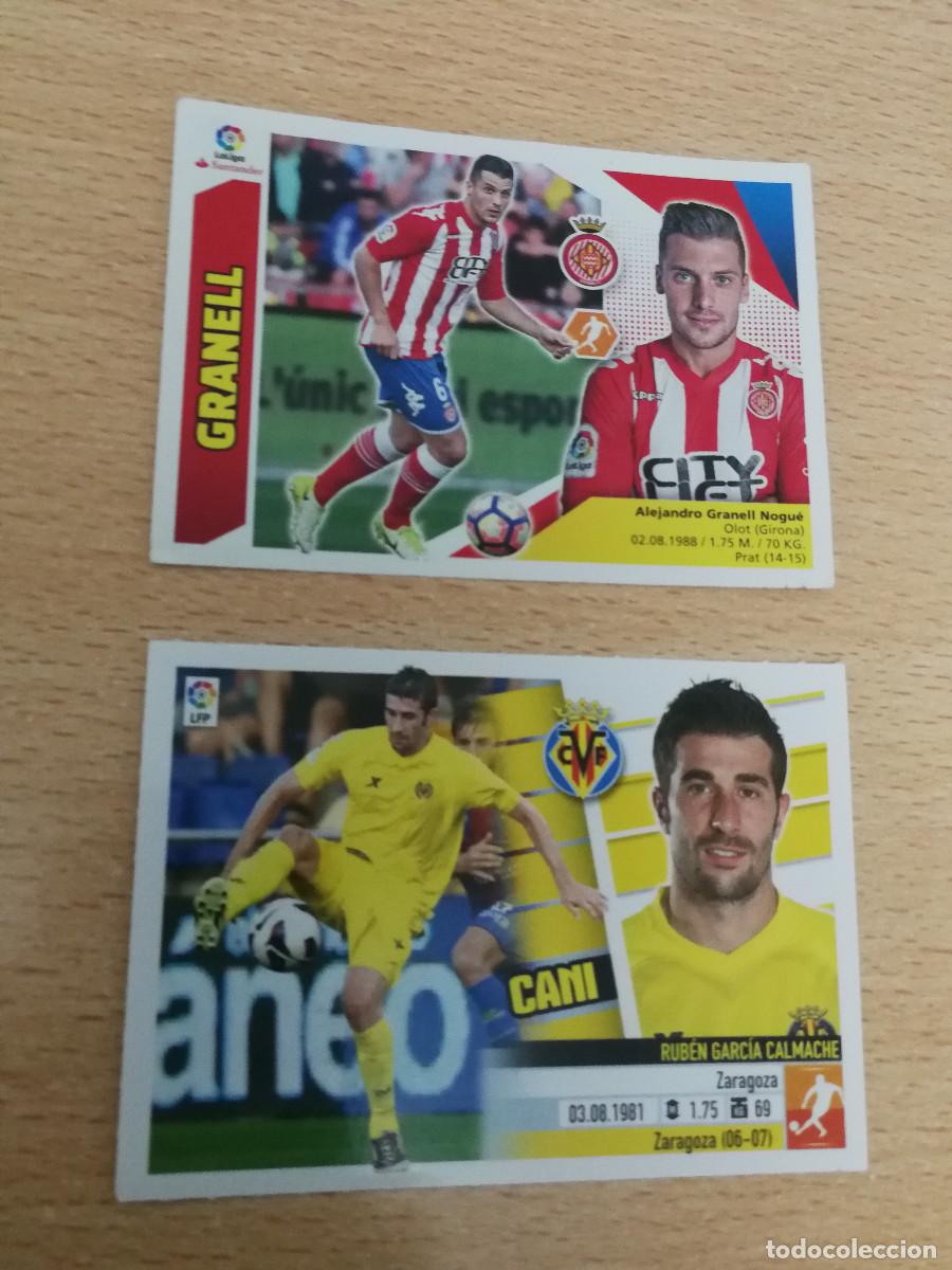 Cromos de f&uacute;tbol: Cani Este 2013/14 + Granell Este 201//2018, cromos con error - Foto 1