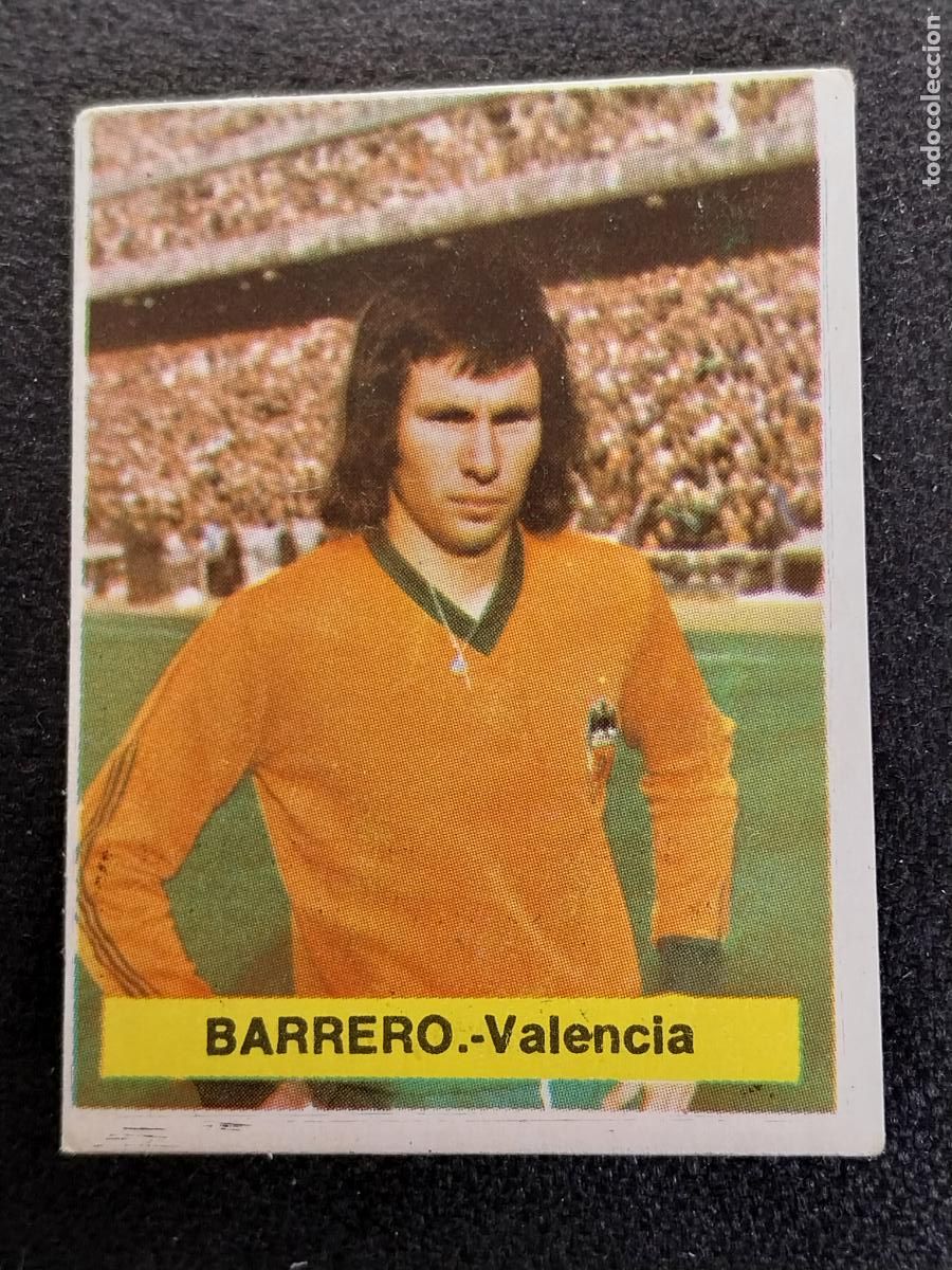 Fu&szlig;ball-Sticker: BARRERO VALENCIA MA ED FINI LIGA 1975 75 76 ------- CROMO SIN PEGAR NUNCA ORIGINAL