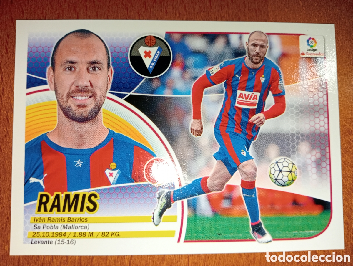 Cromos de f&uacute;tbol: Ramis n&deg;5 liga este 16/17 Eibar - Foto 1