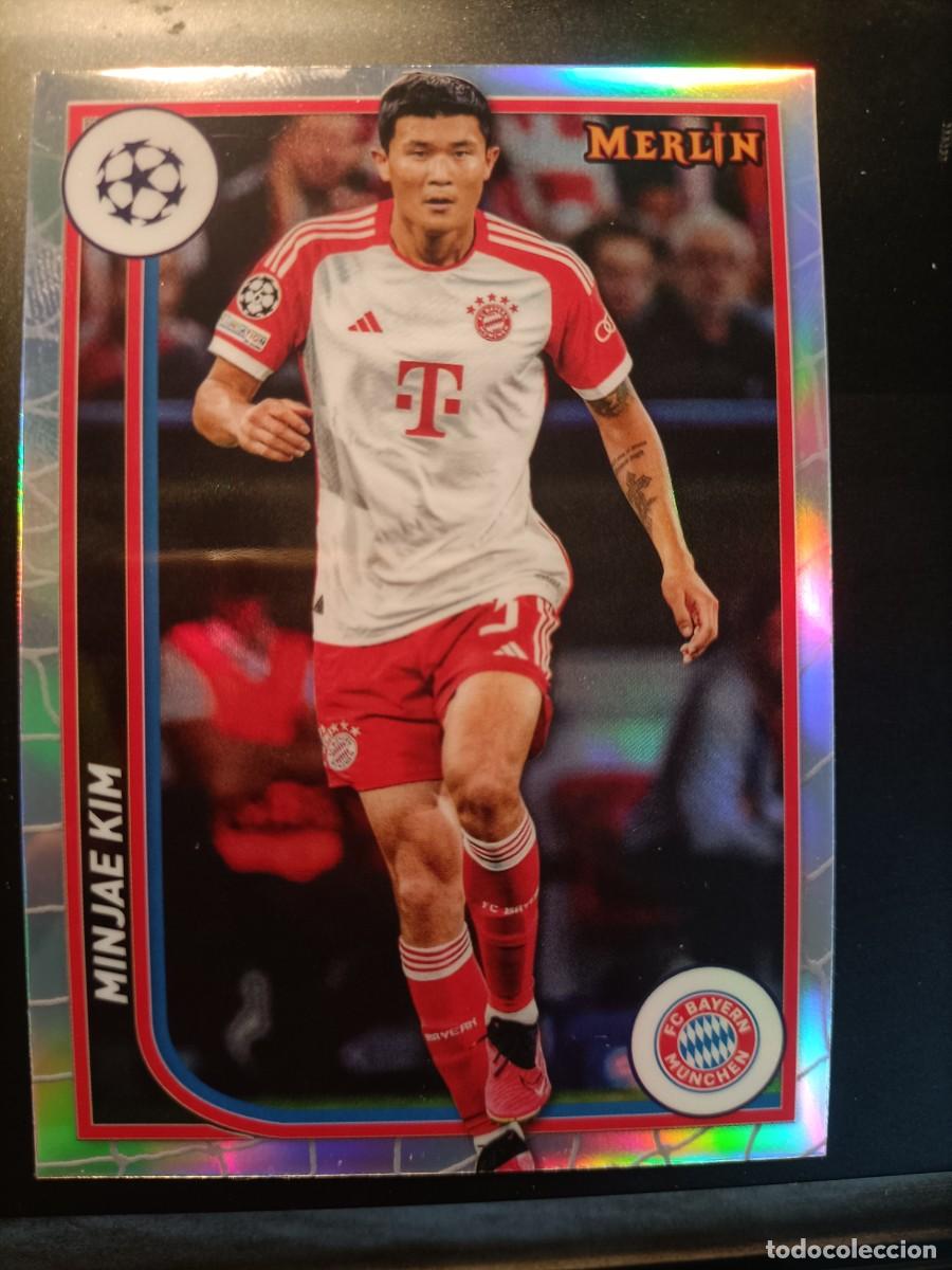 Cromos de F&uacute;tbol: 45 MINJAE KIM BAYERN MUNICH CROMO FUTBOL TOPPS MERLIN REFRACTOR 2023 2014