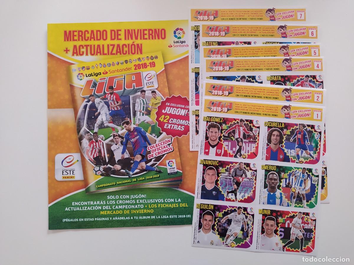 Cromos de f&uacute;tbol: Mercado Invierno Liga Este Panini 2018 2019 completo