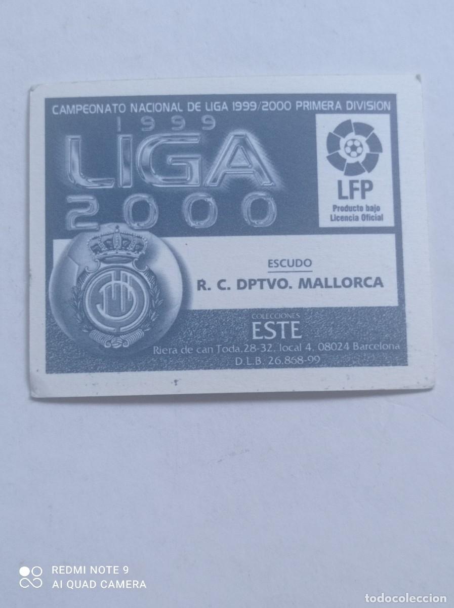 Cromos de f&uacute;tbol: Cromo de ESCUDO del MALLORCA 1999-2000 - Foto 2