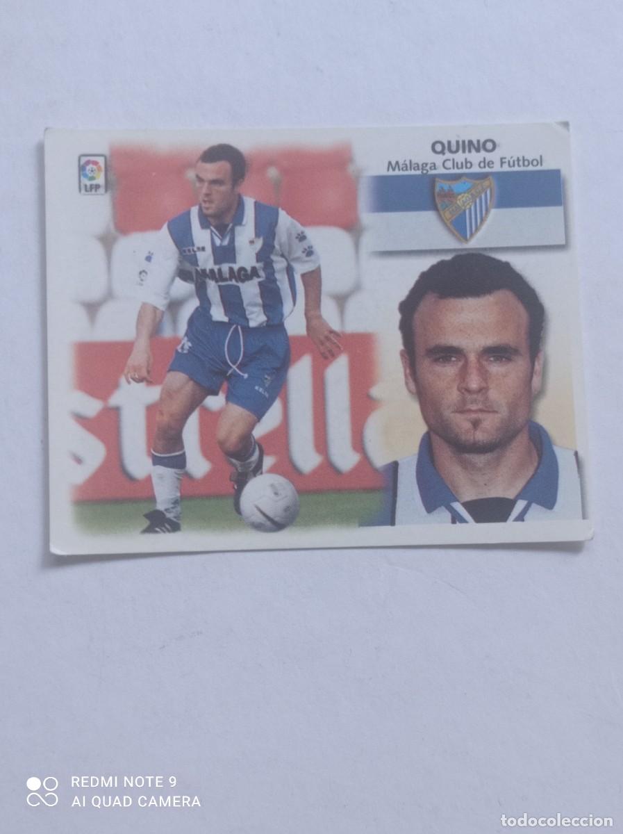 Cromos de f&uacute;tbol: Cromo BAJA de QUINO del MALAGA1999-2000