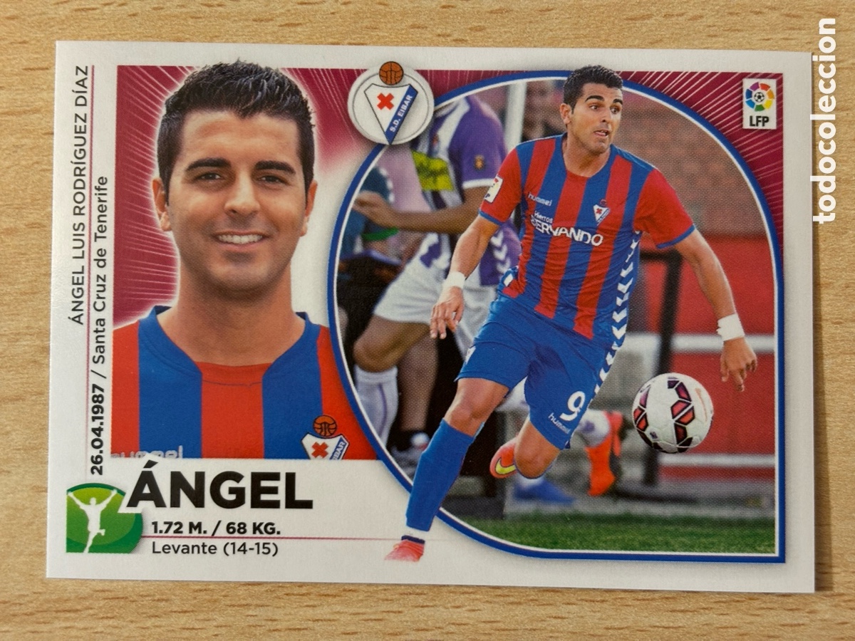 Cromos de f&uacute;tbol: # 17 &Aacute;ngel SD &Eacute;ibar Ediciones Este 2014-15 nuevo - Foto 1