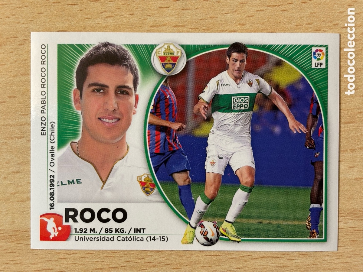Cromos de f&uacute;tbol: # 5 Roco Elche CF Ediciones Este 2014-15 nuevo - Foto 1