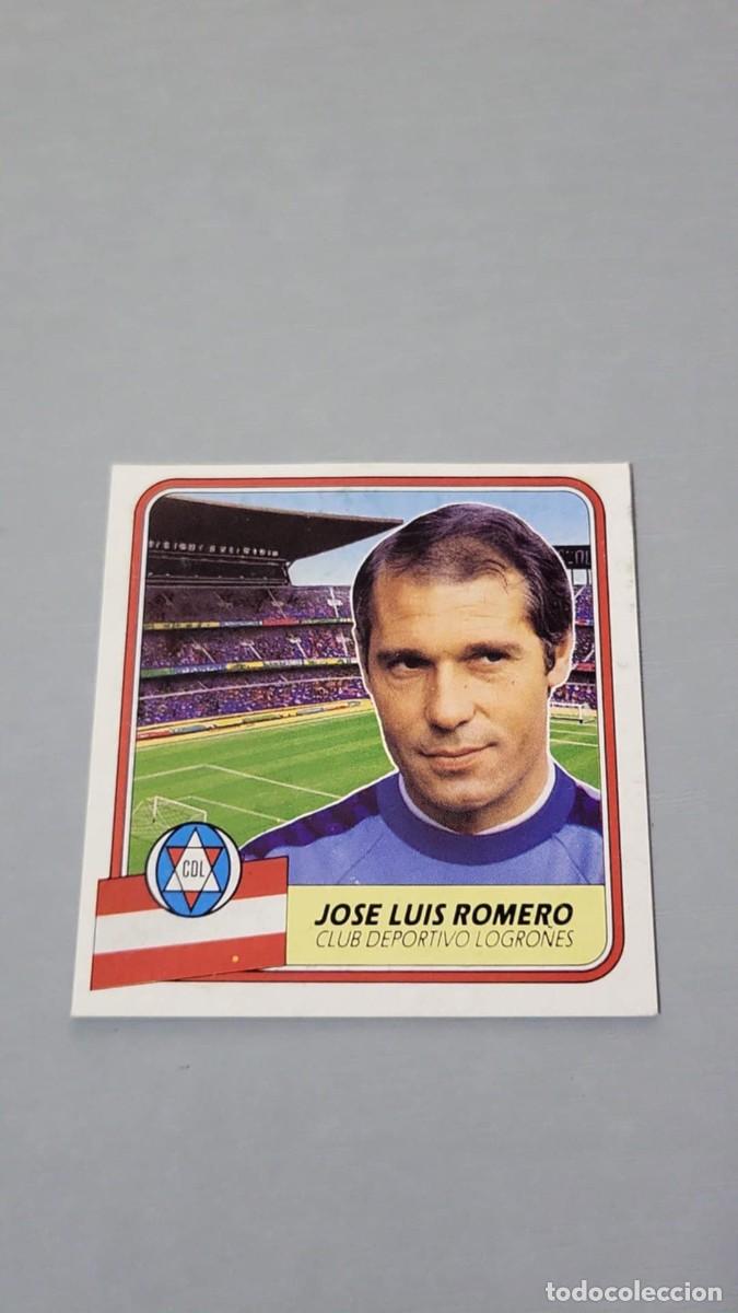 Cromos de f&uacute;tbol: Cromo liga este 89/90. Romero. Logro&ntilde;&eacute;s. - Foto 1
