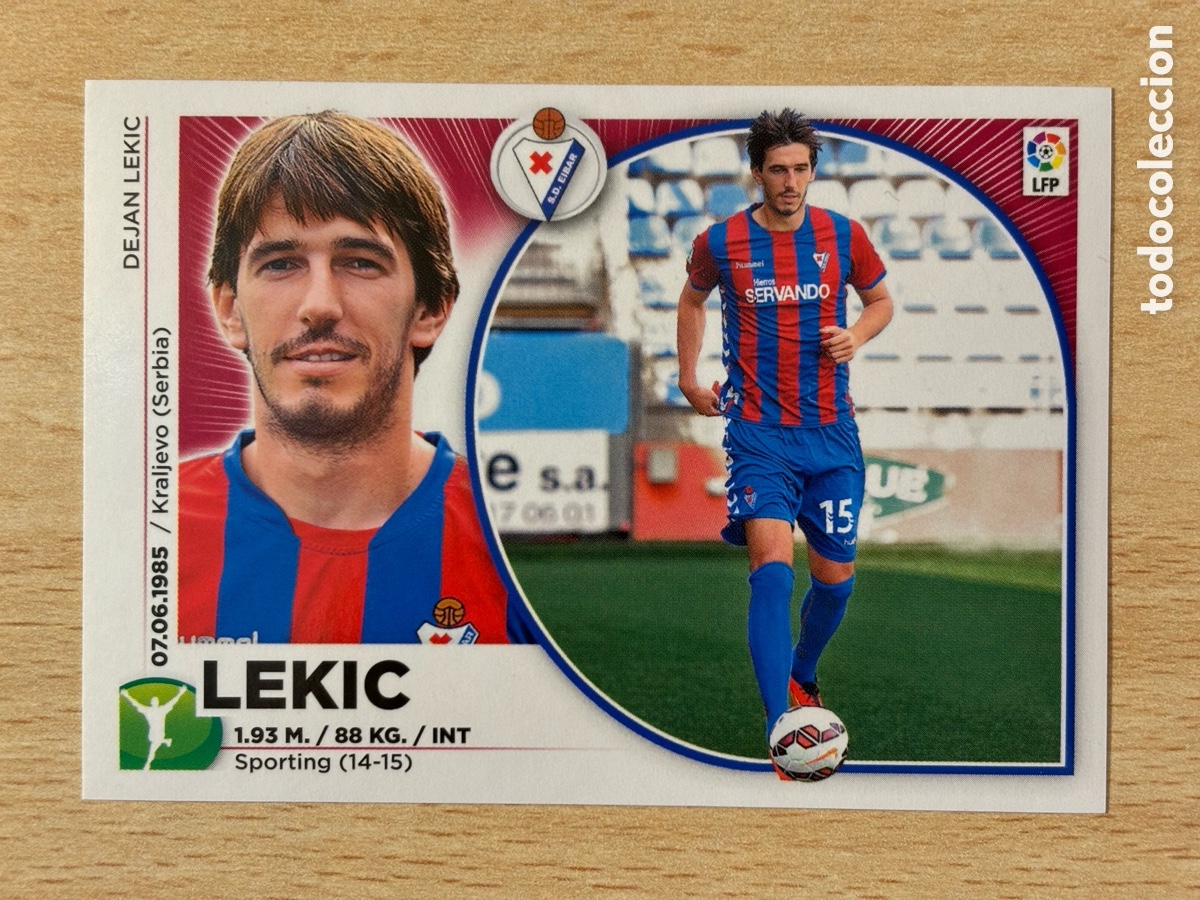 Cromos de f&uacute;tbol: # 20 Lekic SD &Eacute;ibar Ediciones Este 2014-15 nuevo - Foto 1