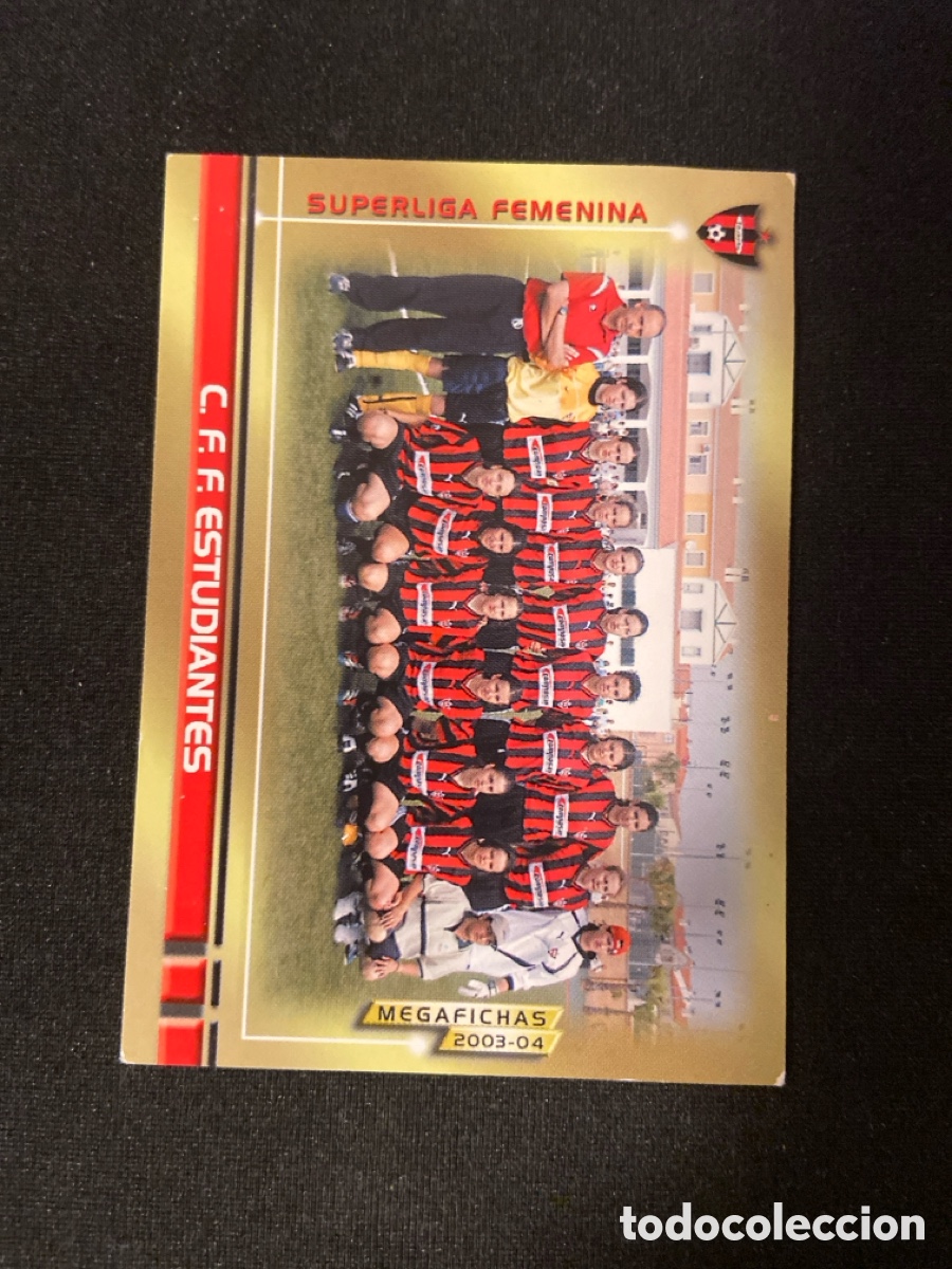 Cromos de f&uacute;tbol: ESCUDO 432 (ESTUDIANTES FEMENINO) MEGAFICHAS MEGACRACKS 2003 2004 03 04 PANINI CROMO CARTA M-2