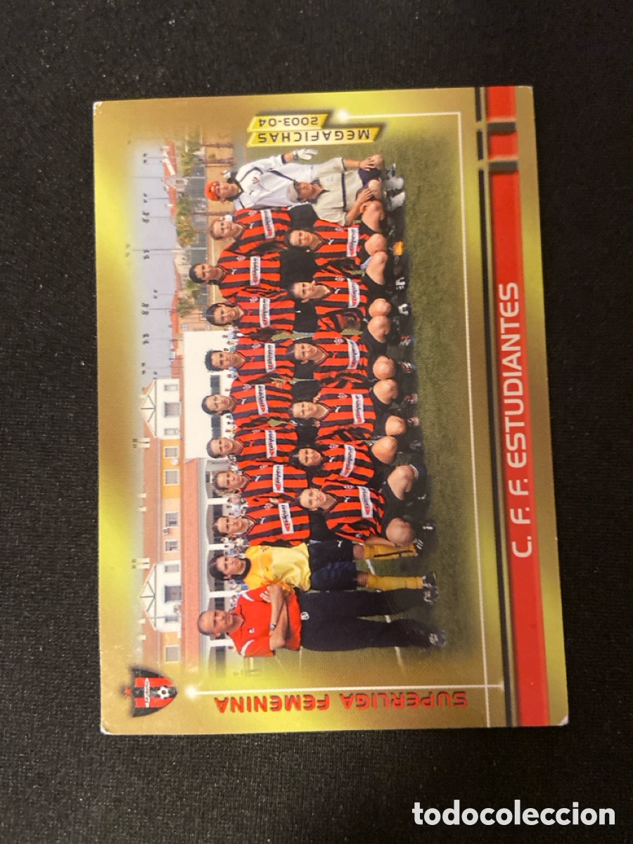 Football Stickers: ESCUDO 432 (ESTDUDIANTES FEMENINO) MEGAFICHAS MEGACRACKS 2003 2004 03 04 PANINI CROMO CARTA M-2