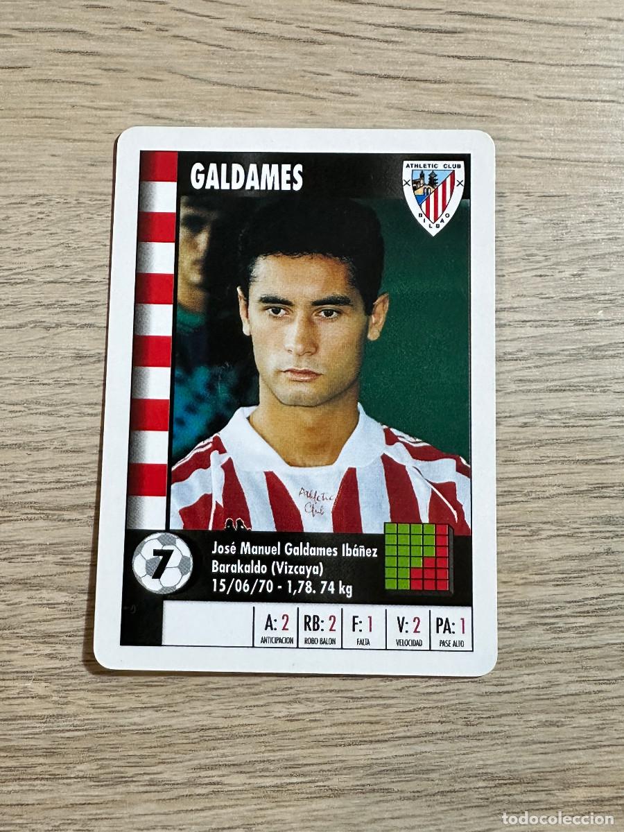 Cromos de f&uacute;tbol: GALDAMES ATHLETIC CLUB BILBAO SUPER GOL 95 96 MARCA CARTA NAIPE CROMO MARCA SUPERGOL 1995 1996