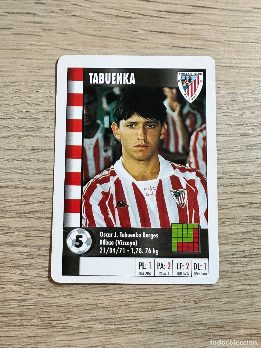 Cromos de f&uacute;tbol: TABUENKA ATHLETIC CLUB BILBAO SUPER GOL 95 96 MARCA CARTA NAIPE CROMO MARCA SUPERGOL 1995 1996