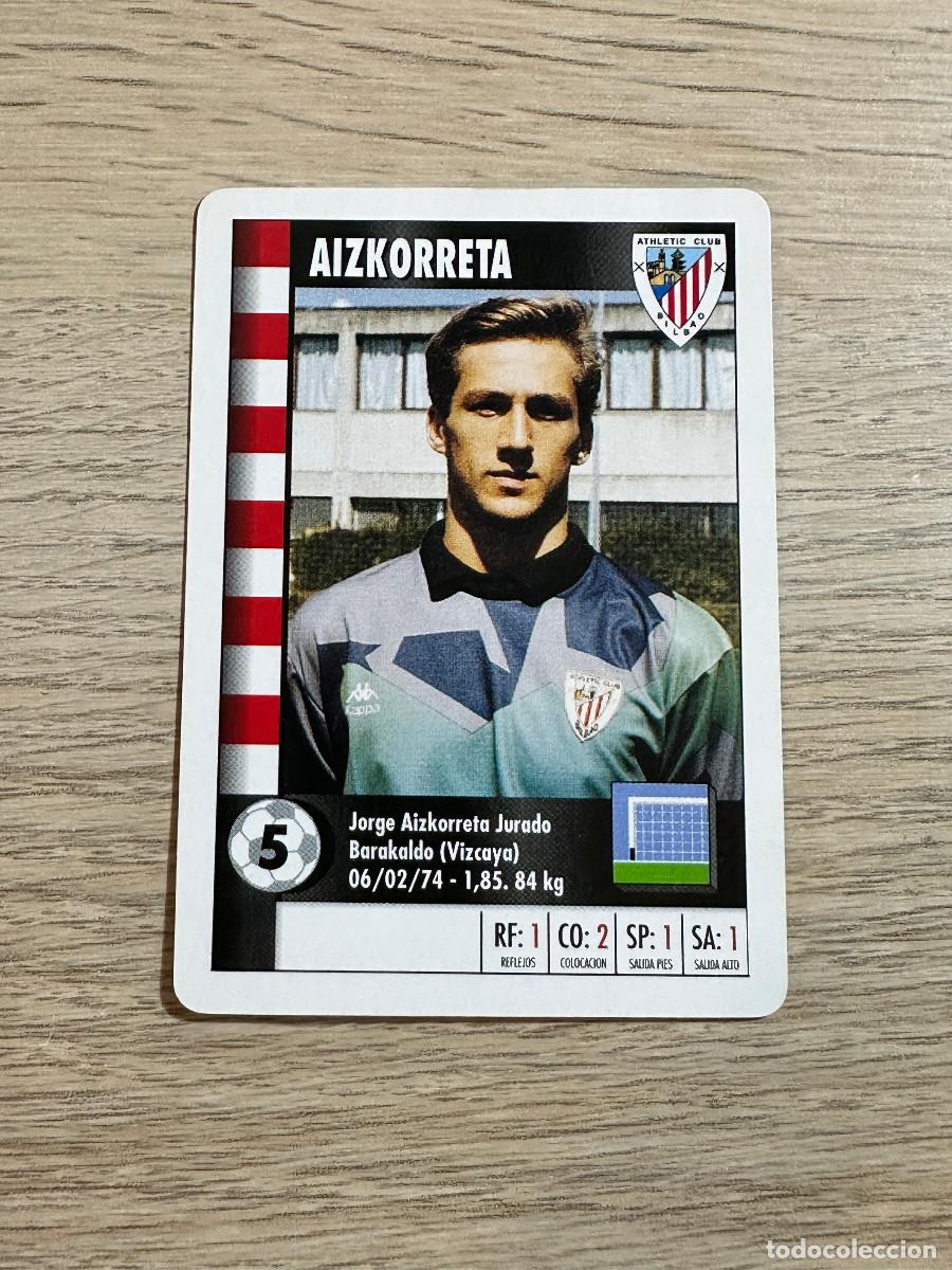 Cromos de f&uacute;tbol: AIZKORRETA ATHLETIC CLUB BILBAO SUPER GOL 95 96 MARCA CARTA NAIPE CROMO MARCA SUPERGOL 1995 1996
