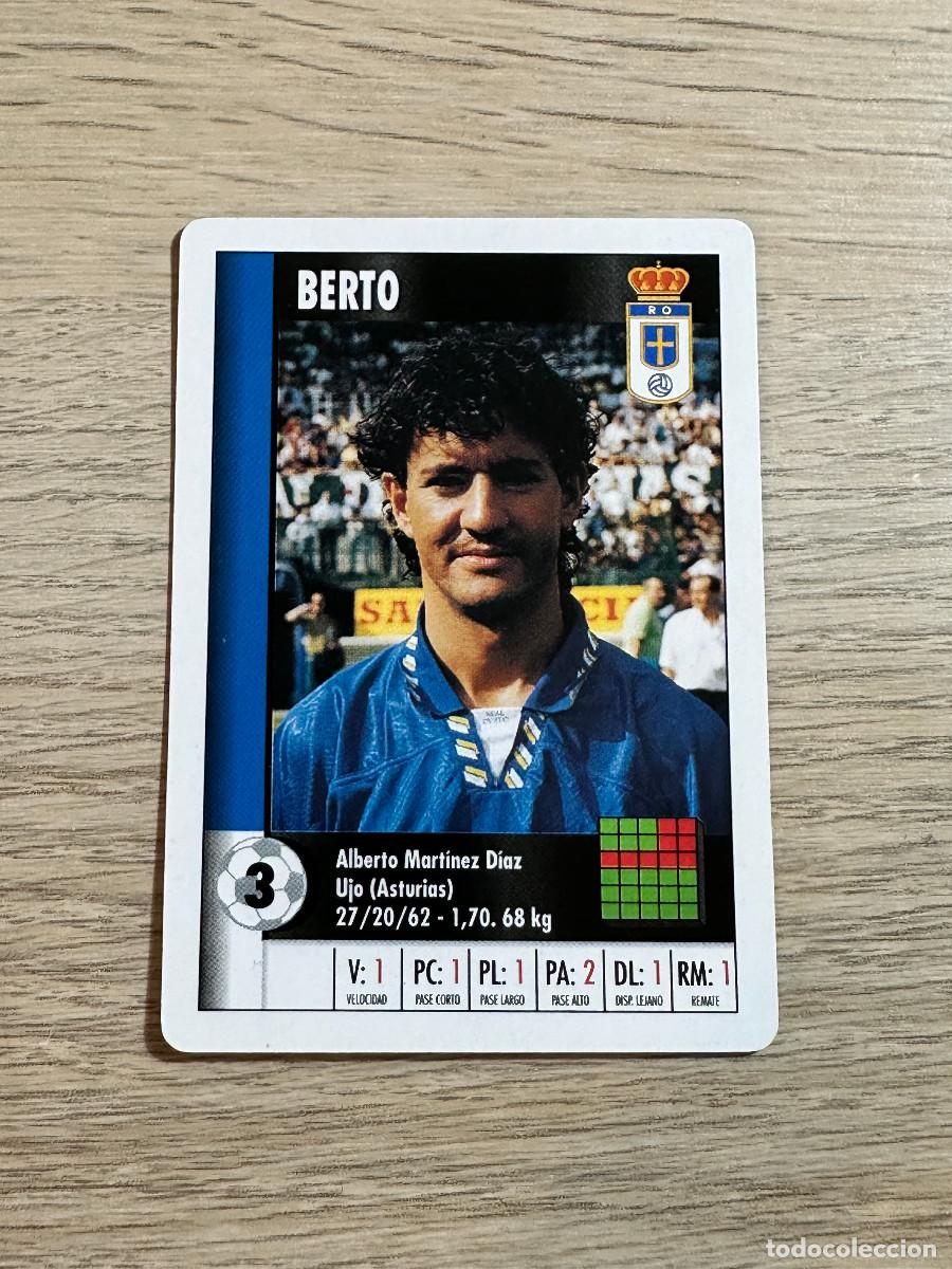 Cromos de f&uacute;tbol: BERTO OVIEDO SUPER GOL 95 96 MARCA CARTA NAIPE CROMO MARCA SUPERGOL 1995 1996