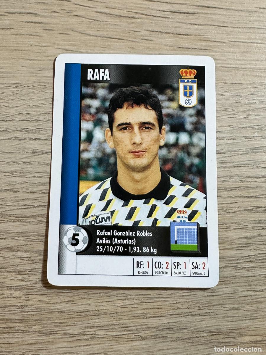 Cromos de f&uacute;tbol: RAFA OVIEDO SUPER GOL 95 96 MARCA CARTA NAIPE CROMO MARCA SUPERGOL 1995 1996