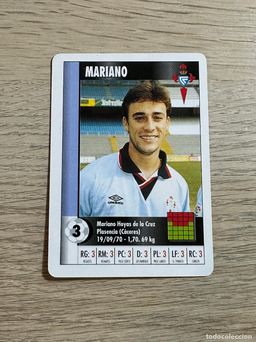 Cromos de f&uacute;tbol: MARIANO CELTA SUPER GOL 95 96 MARCA CARTA NAIPE CROMO MARCA SUPERGOL 1995 1996